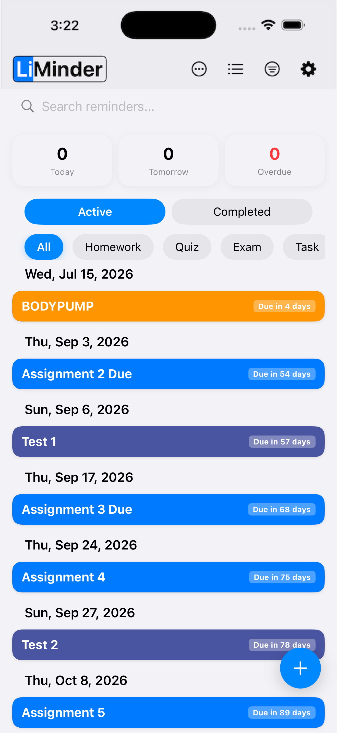 LiMinder App